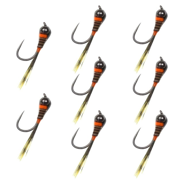 Señuelos en , cebos artificiales, señuelos , señuelos verticales para Jigging de de invierno, 8 Uds., de aparejos de Azul Sunnimix Señuelos de pesca en hielo