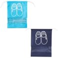 thumbnail image 2 of HELIAHO Shoe Storage Bags 10 Pcs Dustproof Waterproof Clear Window Drawstring Bag Drawstring Shoe Bags For Travel Women CJ911-41008, 2 of 7