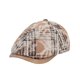 thumbnail image 1 of Gorra plana con estampado de cuadros en mezcla de lana para hombre, estilo clásico, 1 of 2