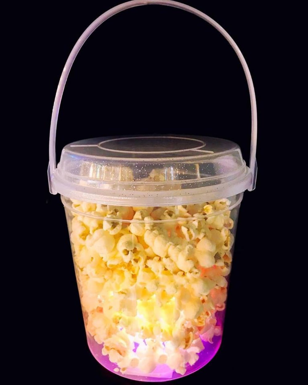 Glow Bucket for Popcorn, Cotton Candy, Mini Donut (2 Buckets)