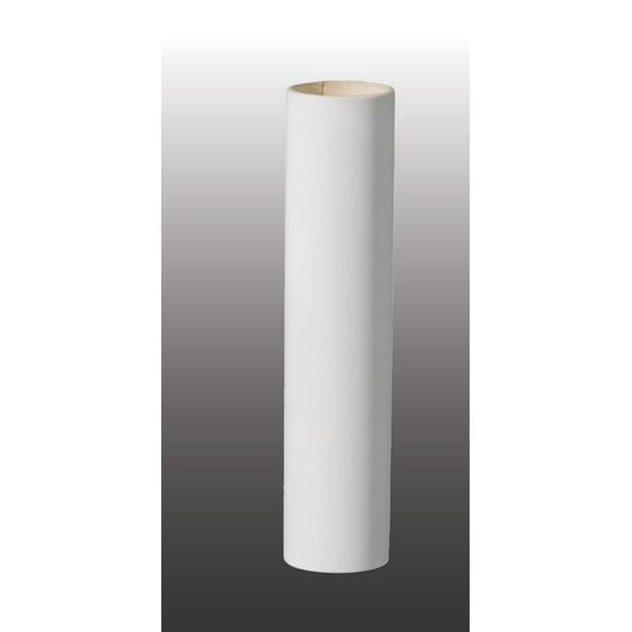 B&P Lamp® 4 Inch Smooth Flat White Color Paper Candelabra Candle Covers