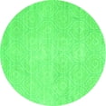 thumbnail image 1 of Ahgly Company Indoor Round Abstract Green Contemporary Area Rugs, 8' Round, 1 of 1