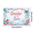 thumbnail image 7 of Yatrandify Colorful Design Happy Birthday Ocean Theme Banner for Kids Party Underwater Event Decoration, 7 of 7