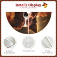 thumbnail image 3 of Sikiie Cute Maple Leaf Puppy Nativity Christmas Tree Skirt, Jesus Christian Winter Holiday Tree Mat Decoration(30-48IN)48", 3 of 6