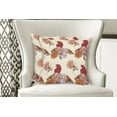 thumbnail image 4 of Ambesonne Modern Throw Pillow Cover 2 Pack, Big Flowers Butterflies Art, 20", Cream Orange, 4 of 6