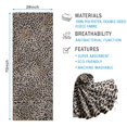 thumbnail image 2 of Black and Tan Leopard Print Hot Yoga Mat Towel Non Slip for Hot Yoga - Quick-Drying Yoga Mat Cover with 4 Corner Pockets with Travel Bag - Hot Yoga Towel Non Slip Grip Moisture Wicking Sweat 70"x26", 2 of 6