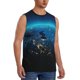 thumbnail image 2 of Fotbe Planet Earth Men's Camiseta sin Mangas Estampada para Hombres, Playera Casual para Gimnasio, Entrenamiento, Playa-3X-Large, 2 of 7
