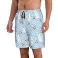 thumbnail image 2 of Naloa Easter Rabbit Men's Beach Shorts, Surfing shorts, Swim trunks, Quick Dry Swim Trunks for Surfing Beach Fun - Medium, 2 of 9
