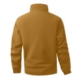 thumbnail image 5 of COMVALUE Men's Lightweight Quarter Zip Pullover Casual Windbreaker for Running Golf Jackets with 3 Pockets (Brown, XL), 5 of 7