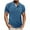 Blue, variant on fatyb Men's Pocket Casual Shirts Crewneck Button up Pullover Shirts Short Sleeve Summer Mens Tshirts