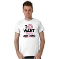 thumbnail image 4 of I Donut Want to Do Anything Funny Pun Men's Graphic T Shirt Tees Brisco Brands X, 4 of 4