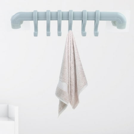 

Strong Vacuum Suction Cup Wall Hooks Kitchen Bathroom Towel Storage Rack Hanger(Blue)