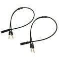 thumbnail image 6 of WORGEOUS 4 pcs  3.5mm Female to 2 Dual 3.5mm Male Headphone Mic Audio Y Splitter Cable, 6 of 8