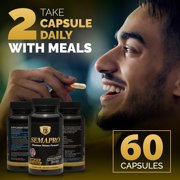 Semapro - Extreme Semen Volumizer and Male Energy Formula - All Natural Endurance, Stamina & Health (60 Caps)