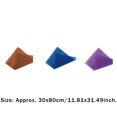 thumbnail image 4 of Becaristey Nylon African Exfoliating Net Bathing Sponge Shower Scrubber Cleaning Blue 1Set, 4 of 6