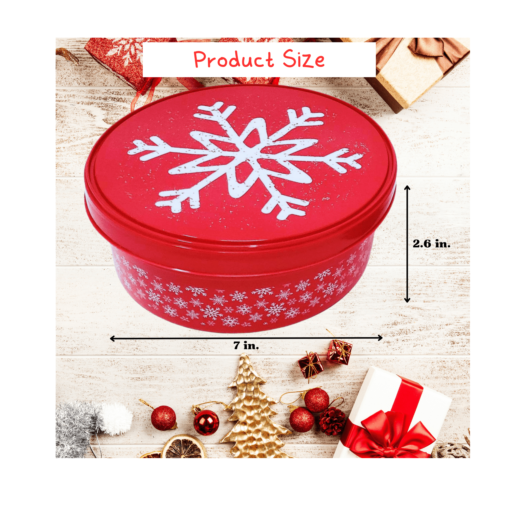 Christmas Round Plastic Cookie Containers with Lids Set of 2, Reusable  Storage Buckets for Candy Treat Goodies Favors Snacks, Gift Giving Party  Supplies Holiday Themed Decoration(Teal Peppermint) 