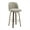 PU Light Gray - 29" Seat Height, variant on WOOW DEPOT Button-tufted Swivel Bar Stools Set of 2, 26" Upholstered Linen Fabric Barstools w/ Mid-back Wood Legs Large Seat, Mid Century Modern Bar Chair Island Stool for Kitchen Counter