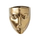 thumbnail image 5 of Maceta con forma de cara para decoración de pared, escultura colgante, maceta, jarrón de pared Dorado, 5 of 9