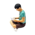 thumbnail image 2 of Figuras de personas a escala 1/64 Strade Fareast Limited modelo para niños casa de muñecas pequeña realista verde, 2 of 8