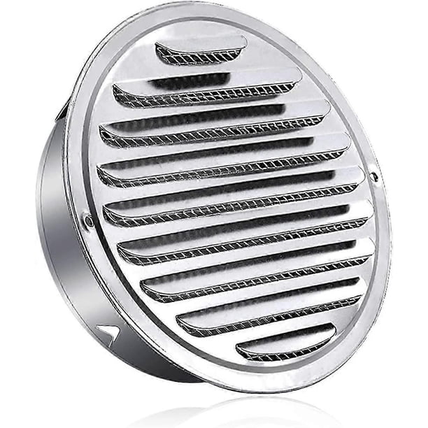 Round stainless steel ventilation grille 100 mm metal ventilation grille Weather protection grille with insect-proof ventilation grille Ventilation gr