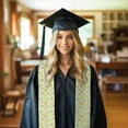 thumbnail image 6 of Fotbe Tree Palms Lemon Printed Class of 2024 Graduation Stole, 6 of 7