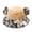 Khaki color, variant on Fuzzy Plush Bucket Hat with Ear Decor, Leopard Print Brim Faux Fur Winter Hat, Soft Warm Fluffy Fisherman Hat for Daily Street Outdoor Wear
