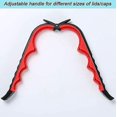thumbnail image 3 of Abridor de frascos, abridor de botellas y abrelatas con anilla para manos débiles, ancianos, artritis y cualquier persona con poca fuerza (negro y rojo), 3 of 3