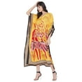 thumbnail image 4 of Women's Plus Size Kaftan Dresses Boho Long Maxi Dress Ladies Casual Hippie Kimono Sleeve Loose Caftan Online, 4 of 7