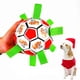 thumbnail image 5 of Juguetes para perros, juguetes para perros, pelotas para perros, pelota de fútbol para perros interactiva de 15 cm x 15 cm para interiores y exteriores, 5 of 5