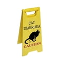 thumbnail image 1 of Cartel de precaución de vómito de gato para amantes de los gatos, decoración de escritorio para el hogar y la oficina, 1 of 4