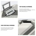 thumbnail image 6 of Multi-Size Suitcase Protective Cover Full Range Double Stitching Invisible Zipper For Travel Business Lightslategray Geometric Lines_3 X-Large, 6 of 8