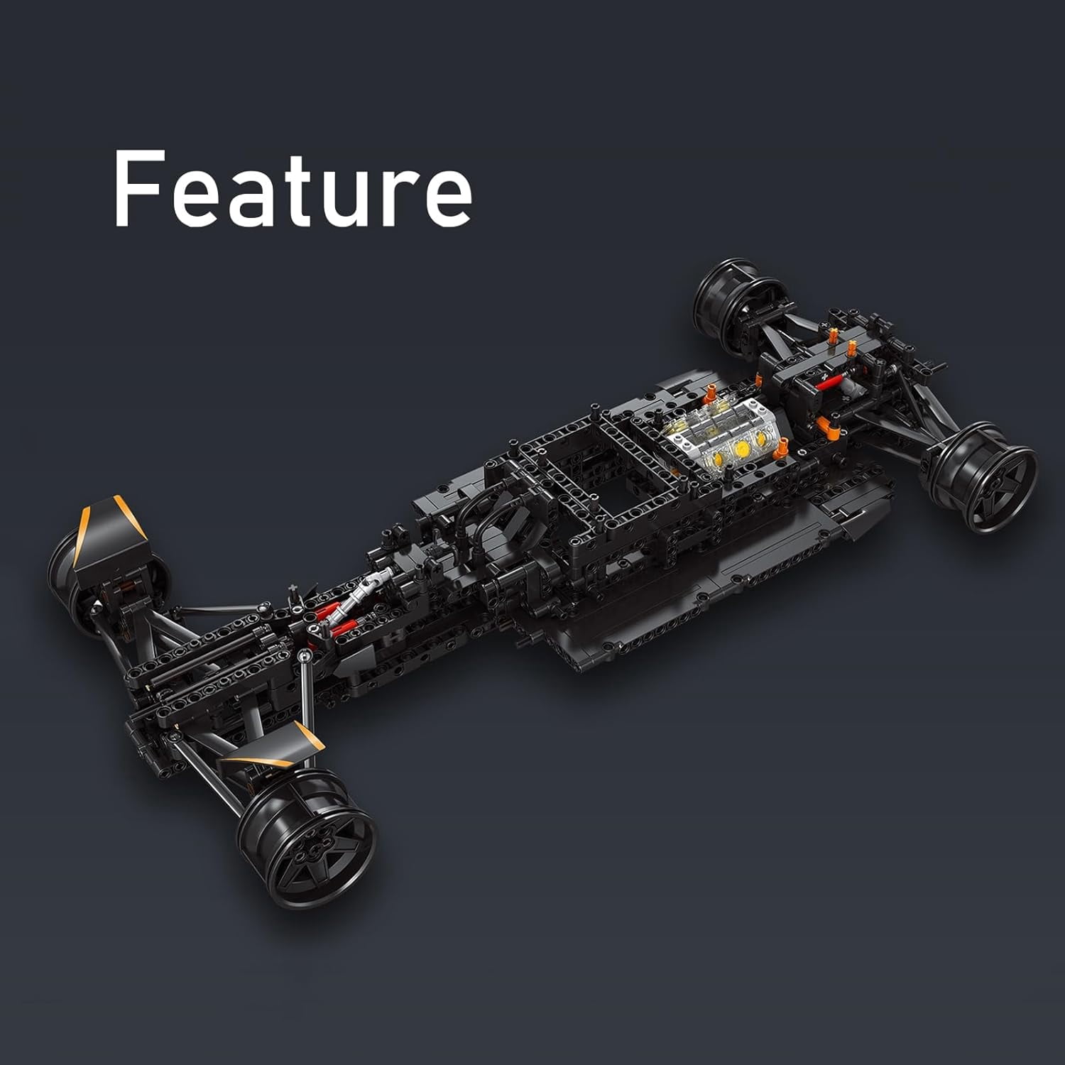 MCL39 F1 Model Car Kits, Building Set for Adults,  with Realistic Features, 1:8 Scale Racing Car to Room or Office Decor, F1 Gifts for Fans, (2055PCS, A-Y18012)