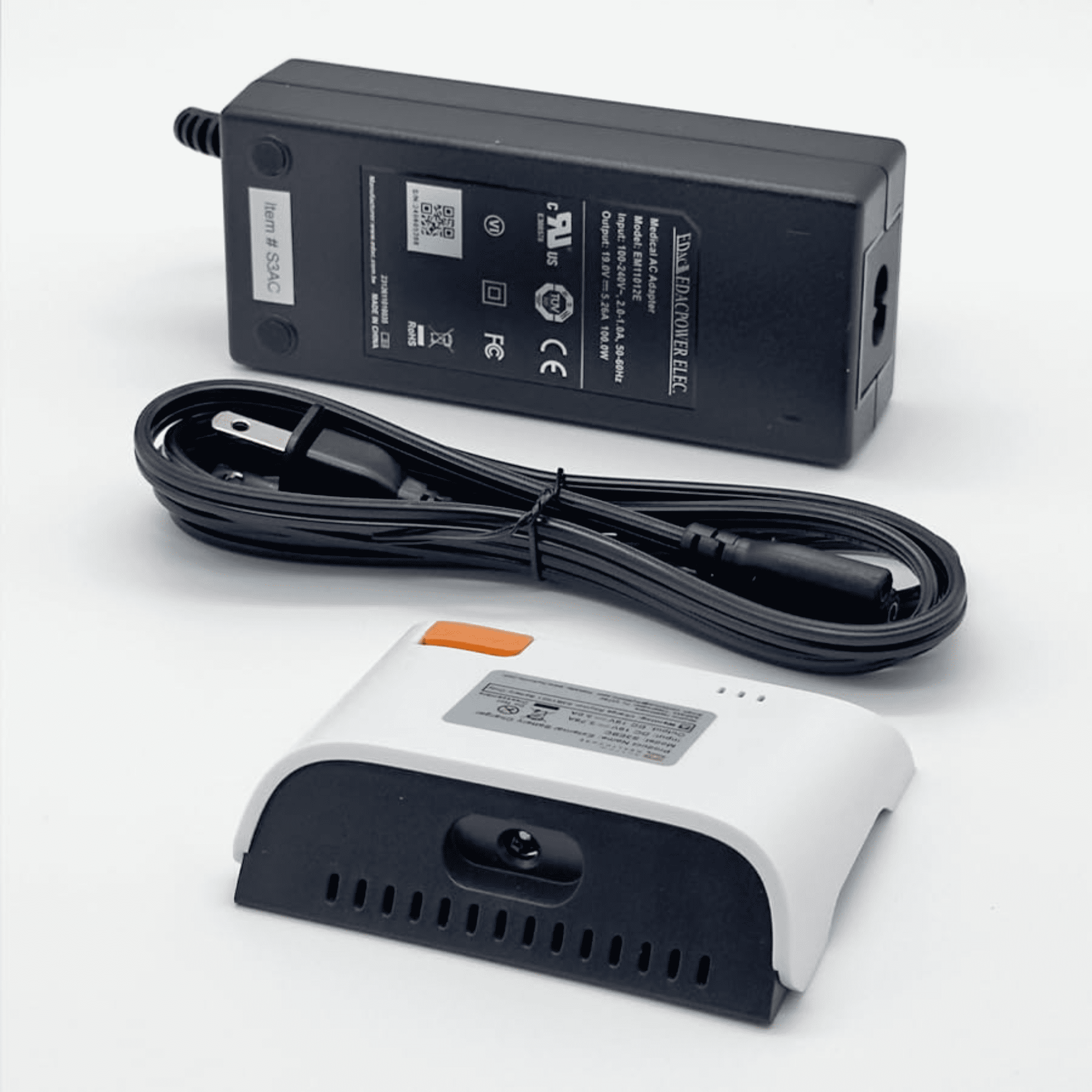 ARYA Mini/Rhythm P2-S3 and P2-S4 Portable Oxygen Concentrator External Battery Charger w/AC Power Cord