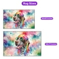 thumbnail image 5 of Hippie German Shorthaired Pointer Portrait Watercolor Tie-Dye Vintage Styles Indoor Rug GSP Lover Dog Gift Carpet Living Bed Room Sofa Home Decor - 00014, 5 of 5
