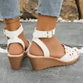 thumbnail image 4 of Womens Sandals Comfortable Fashion Women Casual Round Head Sandals Comfy Beach Casual Shoes, 4 of 9