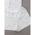 thumbnail image 6 of HYwys Women's 2Pcs Pajama Set Loose Short Sleeve Button-Down Top+Short Pants Sleepwear Suit, 6 of 6