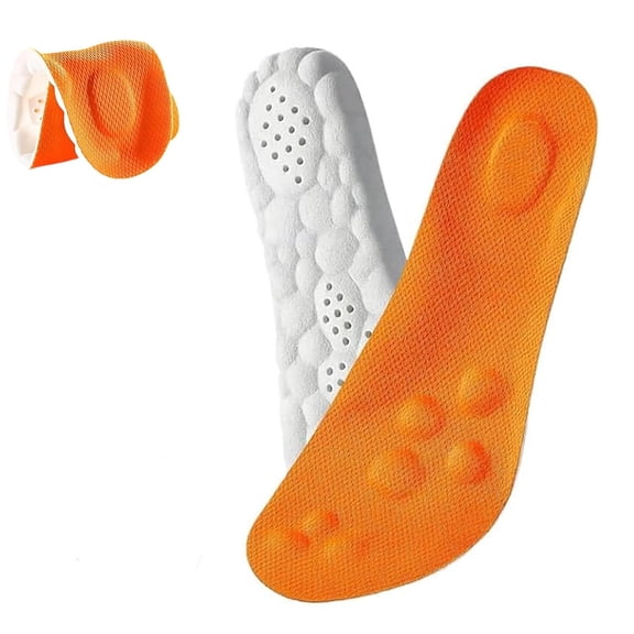 KANOHENO 4D Cloud Insoles for Men & Women,Memory Foam Insoles with Arch Support,New Comfortable and Breathable Massage Shoe Inserts,Trim to Fit All Shoe Types