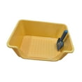 thumbnail image 1 of Milaget Cat Litter Box Cats Litter Basin with High Sides Large Capacity Lowered Front Yellow, 1 of 9