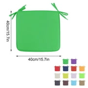 YaoZQ 1-Pack Of Square Chair Cushions With Ties (16x16). A Thin, Padded Seat Cushion For Kitchen & Dining Chairs. A Soft Chair Pad For Office, Outdoor Patio & Folding Chairs.