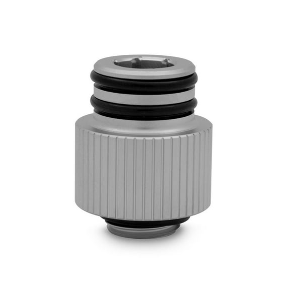 EKWB EK-Quantum Torque Push-In Adapter, Male, 14mm, Satin Titanium