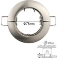 thumbnail image 4 of Soporte de copa de lámpara de 55 mm con recorte de aleación de aluminio, carcasa de lámpara de techo empotrada, soporte MR16 GU10, anillo de superficie de foco, 4 of 5