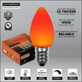 thumbnail image 4 of Wintergreen Lighting C7 Orange OptiCore Smooth LED Pathway Light Kit, 25 Lights, 12" Spacing, Black Wire, 25 ft, 4 of 8