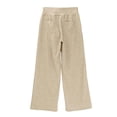 thumbnail image 6 of WhouRiu Girls Casual Sweatpants Solid Color Elastic Waist Baggy Wide Leg Jogger Pants Kids Comfortable Daily Trousers With Pockets,4-5 Years, 6 of 9