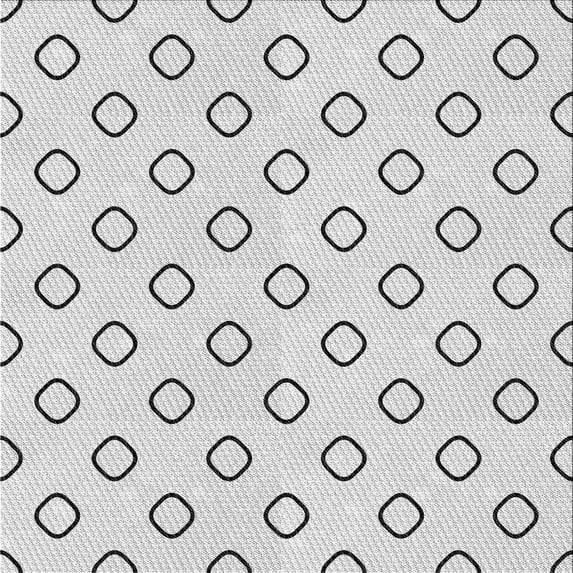 Ahgly Company Indoor Square Patterned Off-White Novelty Area Rugs, 4' Square