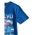 thumbnail image 3 of Wonder Nation Boys Full Street Racing Graphic T-Shirt, Sizes 4-18, 3 of 3