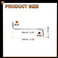 thumbnail image 2 of Uxcell Offset Screwdriver PH2/SL6 Phillips Slotted Head Right Angle 90 Degree Screw Driver Double Ended Z-type Hand Tool for Home Appliance Repair, 2 of 7