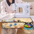 thumbnail image 4 of HELLHERO Fabric Polyester Sewing Machine Mat Seashells Starfish with 4 Pockets Non Slip Foldable Storage Bag, 4 of 5