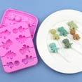 thumbnail image 3 of Food Grade Silicone Lollipop Mold Cute Dinosaur Shape Environmentally Firendly, 3 of 8