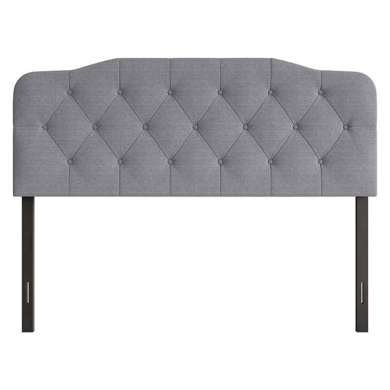 Home Design Angela Twin Button-Tufted Upholstered Headboard photo 1