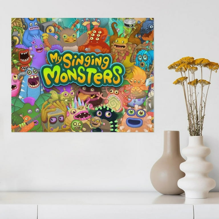 MSM ポスター My Singing Monsters Decorative Painting Canvas Wall Poster Art